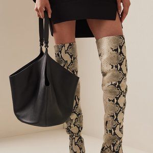 KHAITE Lotus Medium Leather Tote currently $2,500